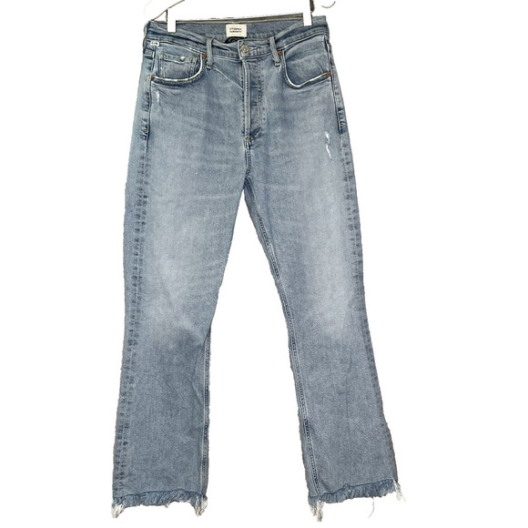 Citizens Of Humanity Isola Jeans‎ Womens Sz 28 Light Wash Distressed button fly - Picture 1 of 15